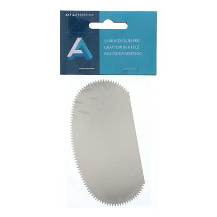 ART ALTERNATIVES ART ALTERNATIVE METAL RIB SERRATED SCRAPER