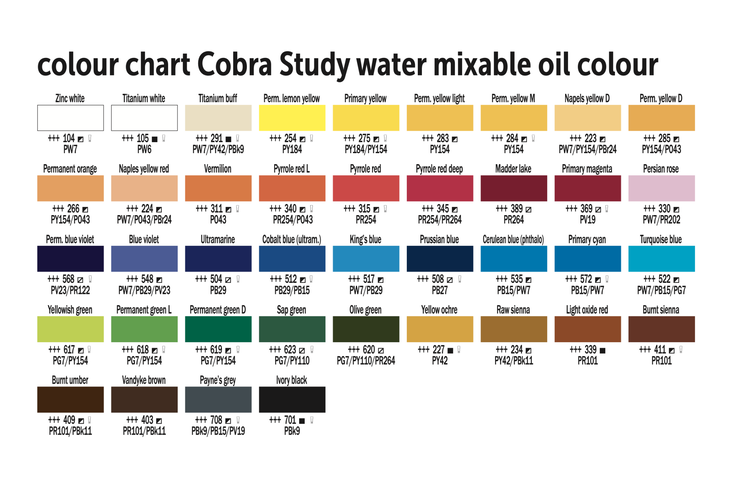 COBRA COBRA STUDY WATER MIXABLE OIL PAINT 40 ML