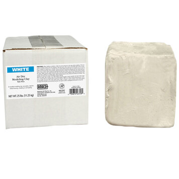 AMACO AMACO White Talc-Free Air Dry Modeling Clay – 25 lb