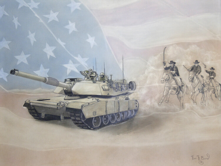 ORIGINAL FRAMED MODERN CALVARY 16X20