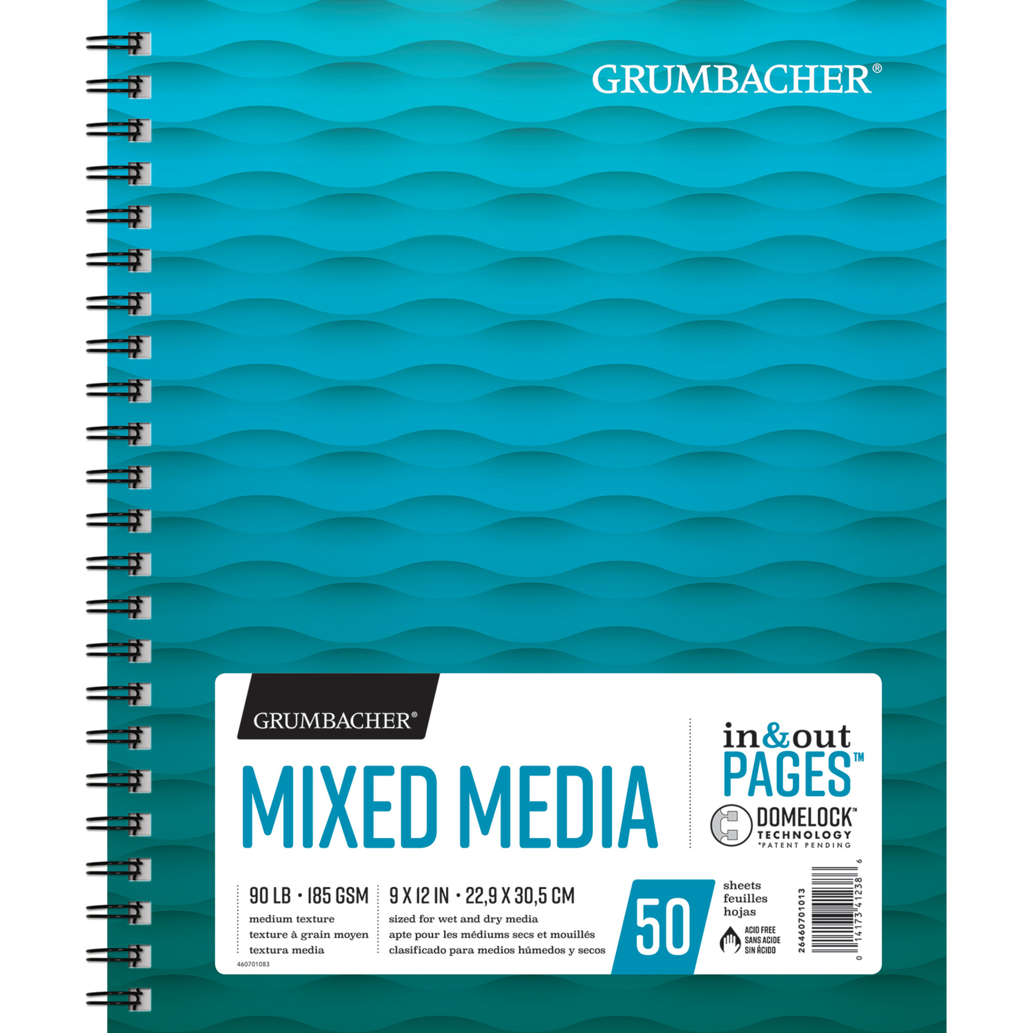 Grumbacher Side Wire Mixed Media Pad - 9 x 12 in