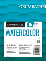 CHARTPAK, INC. GRUMBACHER WATERCOLOR PAD FOLD OVER COVER 15SH 140LB 6 X 6