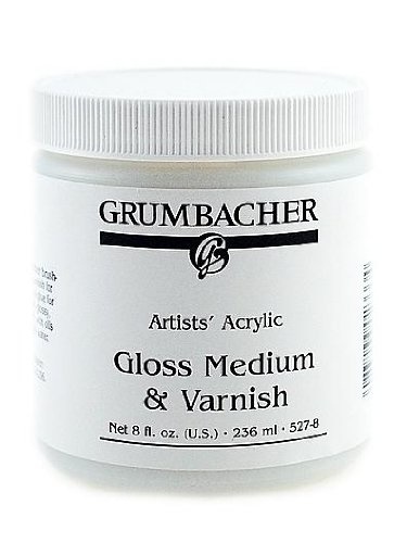 Acrylic Medium & Varnish Gloss, 8 oz. - Grumbacher Art
