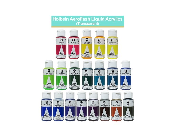 HOLBEIN ARTISTS COLORS AEROFLASH 35ML ACRYLIC INKS