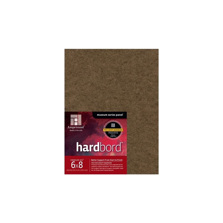 AMPERSAND ART SUPPLY Ampersand Art Hardbord, Cradled, flat, 1/8"  3/4" 1.5" 2" Profile,