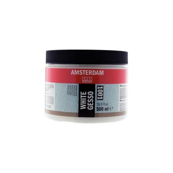 U.S. Art Supply White Gesso Acrylic Medium, 500ml Tub - 16.9