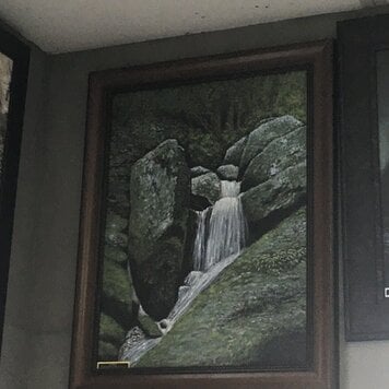 ARTIST CORNER FRAMED WATERFALL ORIGINAL 16x20