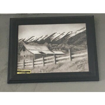 ARTIST CORNER FRAMED BARN 11X14