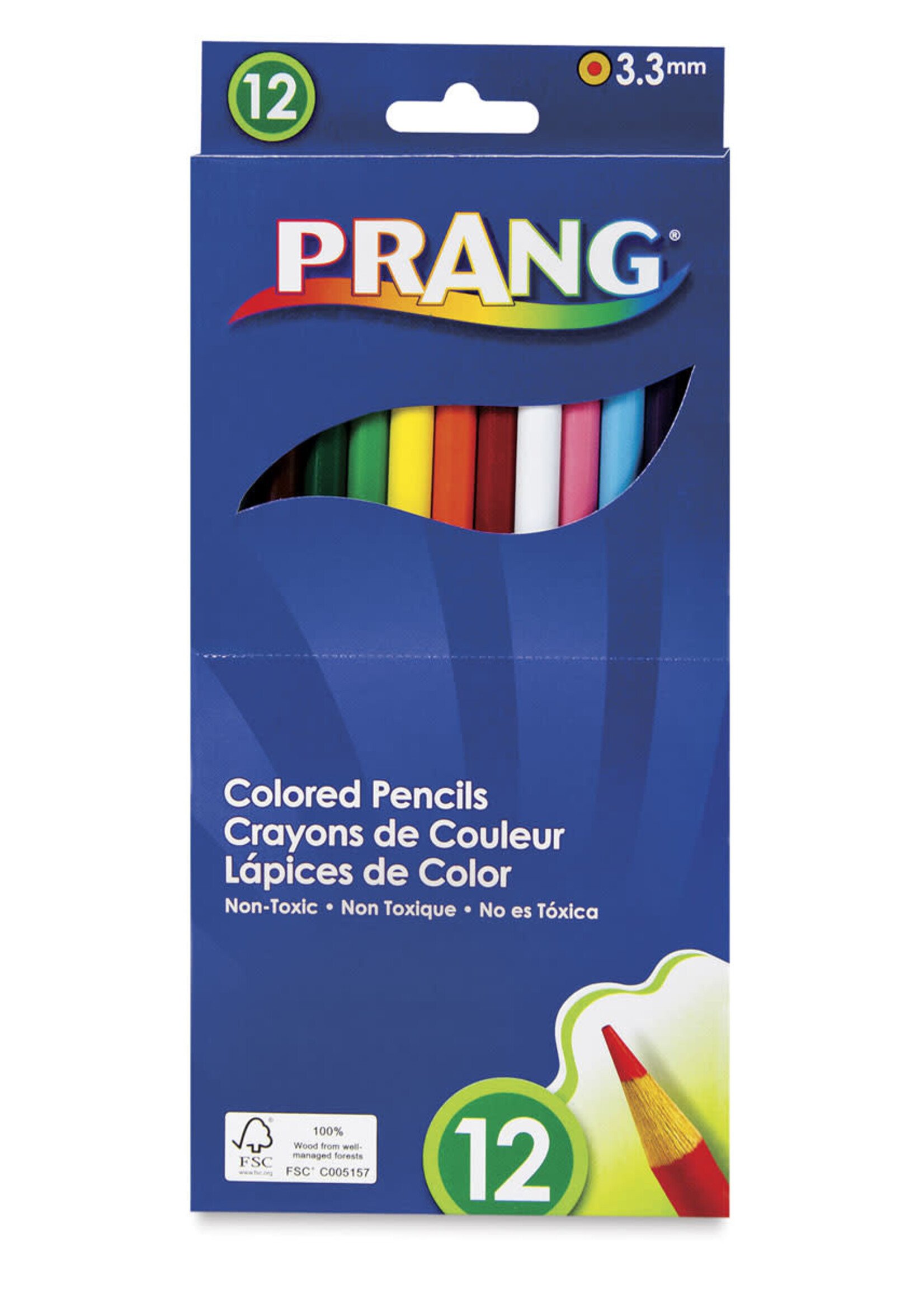 Prang Colored Pencils, 12 Colors - Beka