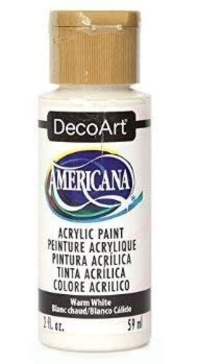 DECO ART AMERICANA ACRYLIC 2OZ WARM WHITE