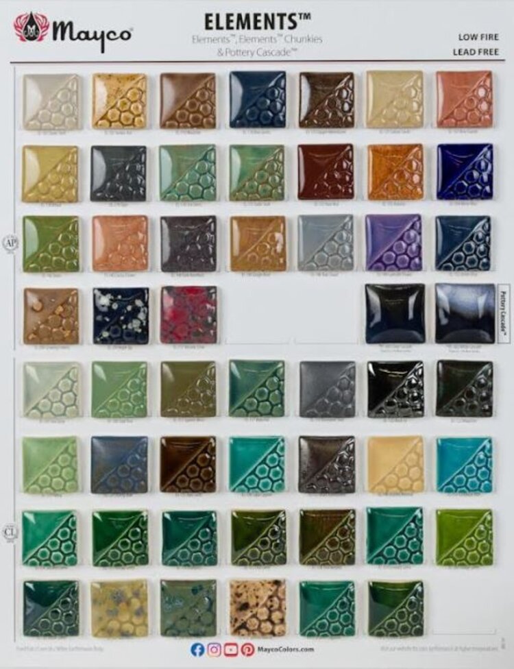 MAYCO Mayco Elements Ceramic Glazes - Pints