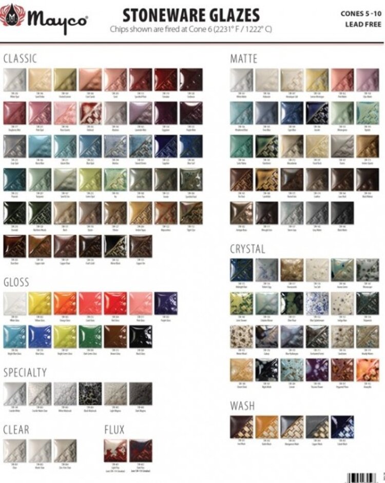 MAYCO Mayco Stoneware Ceramic Glazes