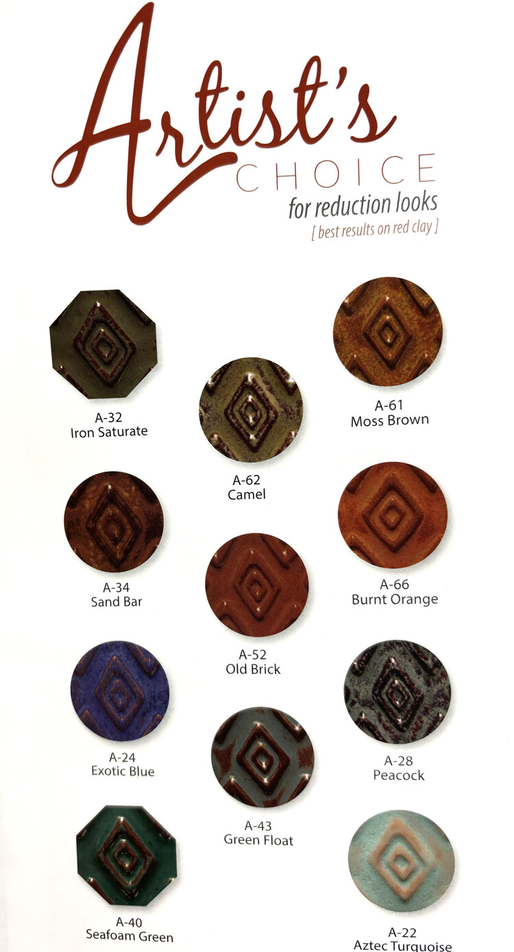 AMACO Amaco A-Series (Artist) Low Fire Glazes - Pints