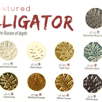 AMACO LT Series Textured Alligator Liquid Glazes - Pints