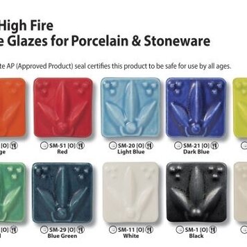 AMACO Amaco Satin Matte Glazes - Pints
