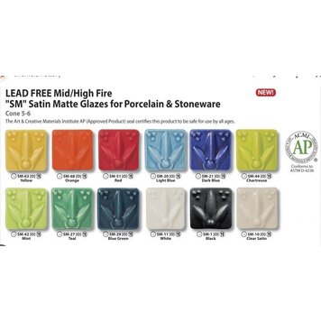 AMACO Amaco Satin Matte Glazes - Pints