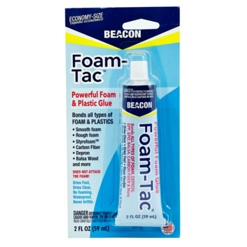 BEACON ADHESIVES Foam-Tac Foam & Plastic Glue 2 oz