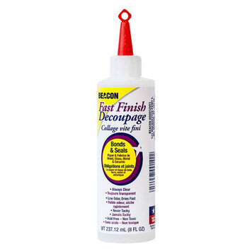BEACON ADHESIVES Fast Finish Decoupage Medium – 8 oz