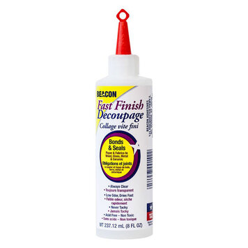 BEACON ADHESIVES Fast Finish Decoupage Medium – 8 oz