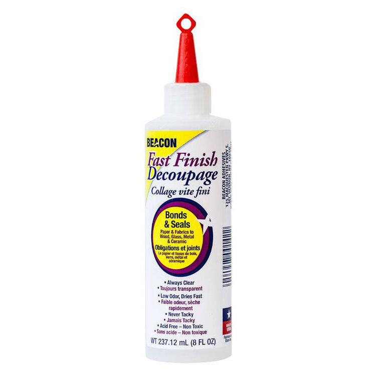 BEACON ADHESIVES Fast Finish Decoupage Medium – 8 oz