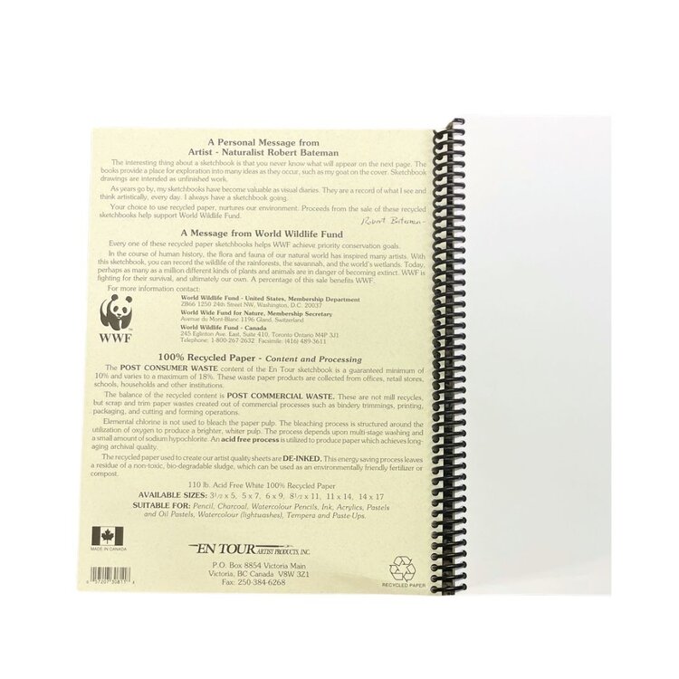 Robert Bateman Bateman Recycled Sketchbooks 50 sheets