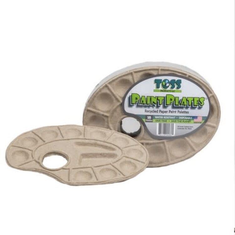 TOSS Toss Paint Plates - 10 Pack Palettes