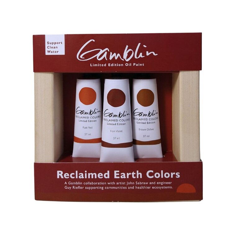 GAMBLIN ARTISTS COLORS CO Gamblin Reclaimed Earth Oil Paint 3 Color Set