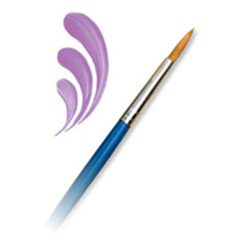 ROYAL BRUSH MANUFACTURING INC CC GOLD NYLON ROUND 6