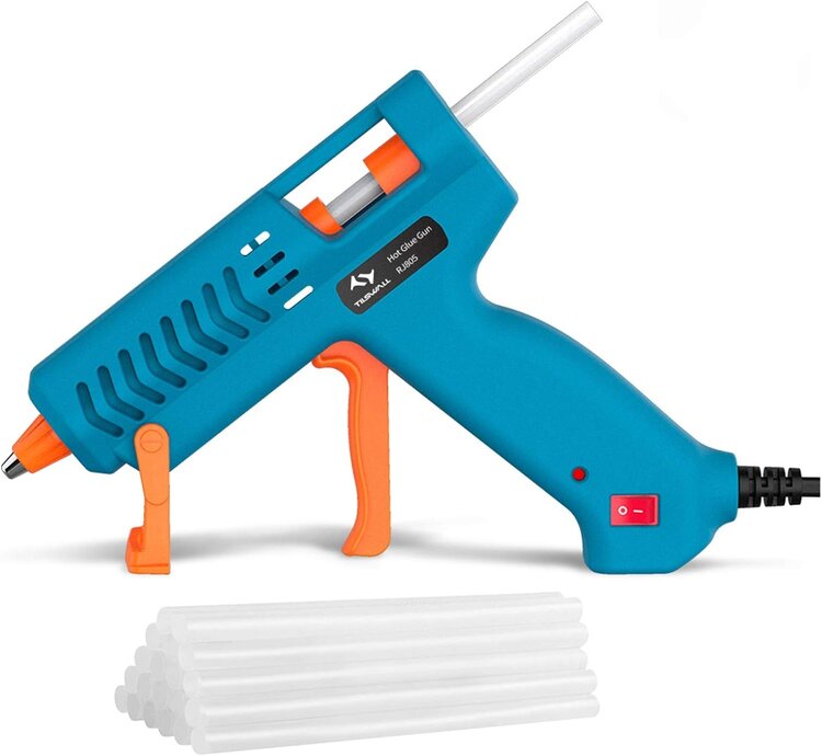 TILSWALL Tilswall Mini Hot Glue Gun Kit – 50W with 12 Glue Sticks