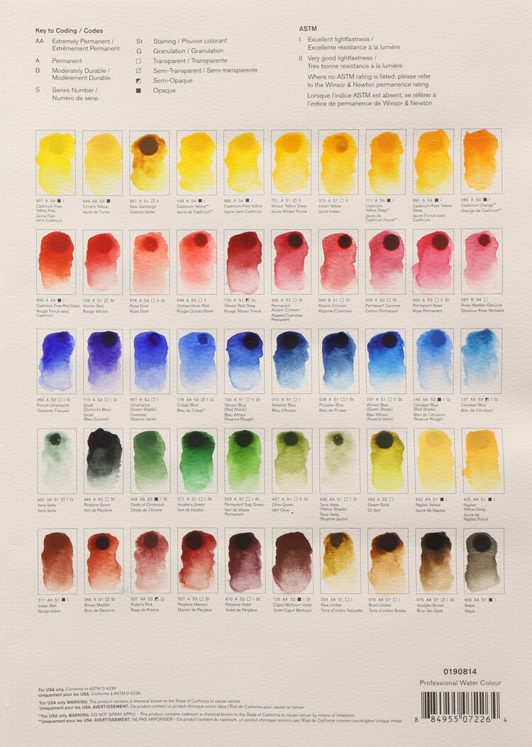 WINSOR & NEWTON Winsor &Newton Professional Watercolors 15ml