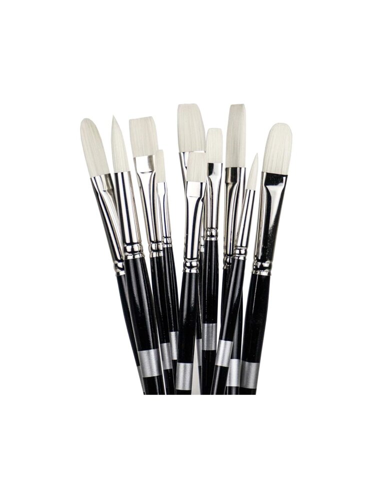TREKELL Trekell Opal Synthetic Long Handles Brushes for Oil Painting