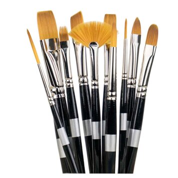 TREKELL Golden Taklon Short Handle Brushes