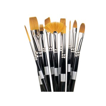 TREKELL Golden Taklon Short Handle Brushes