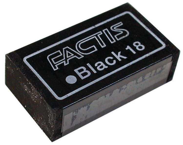 GENERAL PENCIL CO., INC. FACTIS SOFT BLACK CHARCOAL AND GRAPHITE ERASER