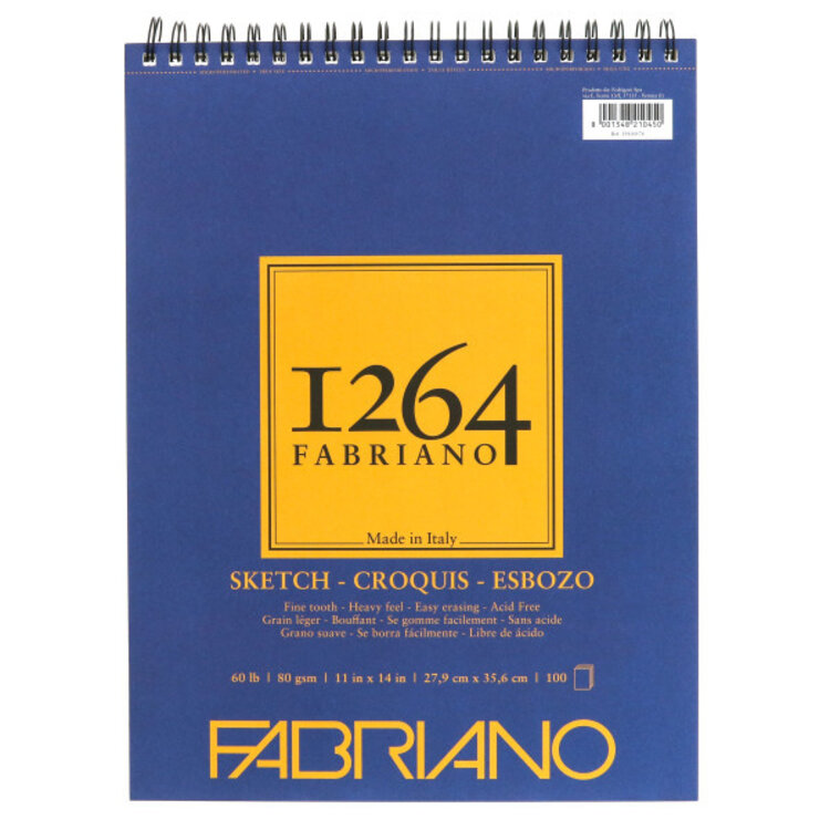 FABRIANO Fabriano 1264 Glue-Bound Sketch Pad - 60LB
