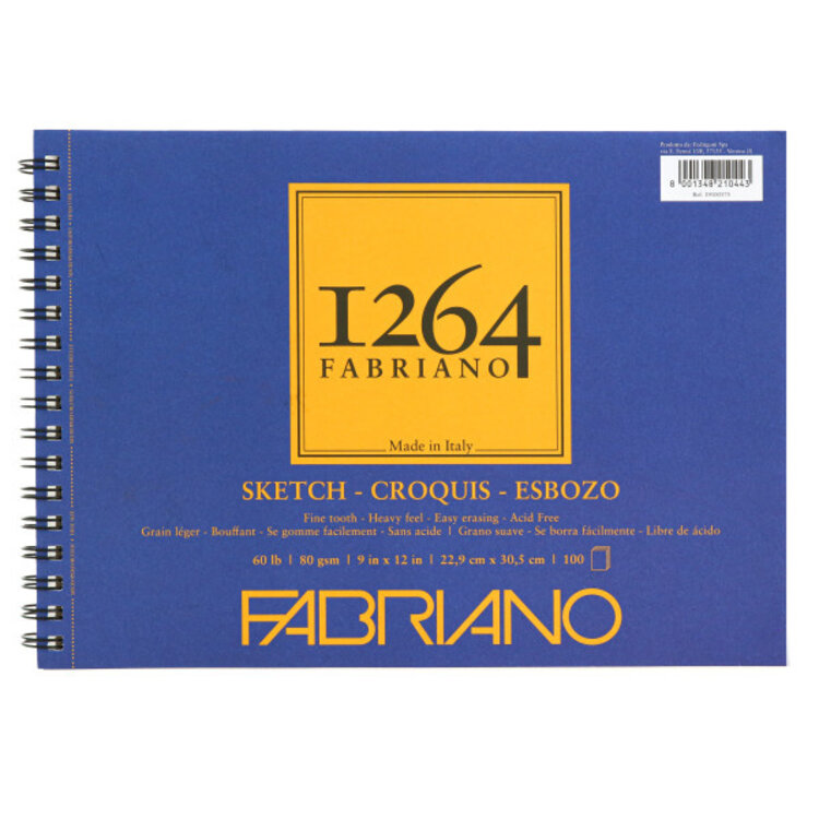FABRIANO Fabriano 1264 Glue-Bound Sketch Pad - 60LB