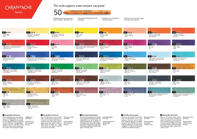 CARAN DACHE/CREATIVE ART Caran'Dache Classic Neocolor I Oil Wax Pastel