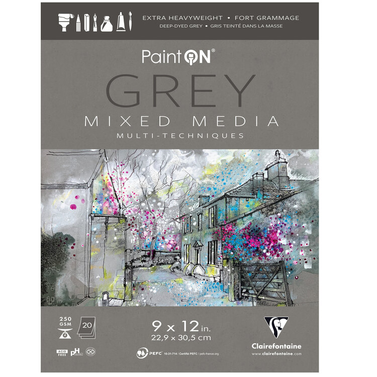 CLAIREFONTAINE Paint On Mixed Media Pad