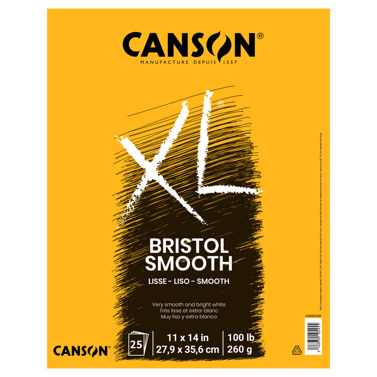 CANSON / PACON PAPERS Canson® XL® Bristol Pad – 100 lb. Smooth or Vellum Surface