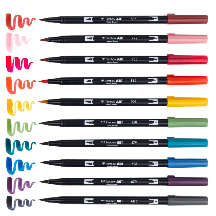 TOMBOW Tombow Dual Brush Pens - Bullet and Brush Tip