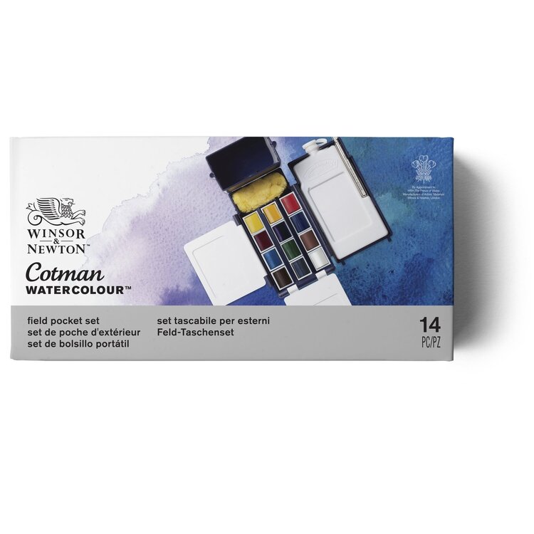 WINSOR & NEWTON Cotman Watercolor Field Box Set
