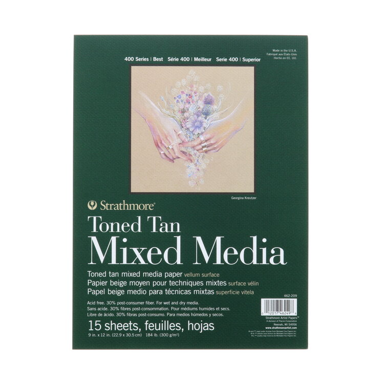 PACON/STRATHMORE MIXED MEDIA GLUE BOUND STRATHMORE DRAWING PADS