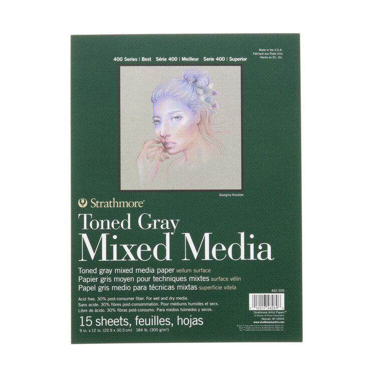 PACON/STRATHMORE MIXED MEDIA GLUE BOUND STRATHMORE DRAWING PADS