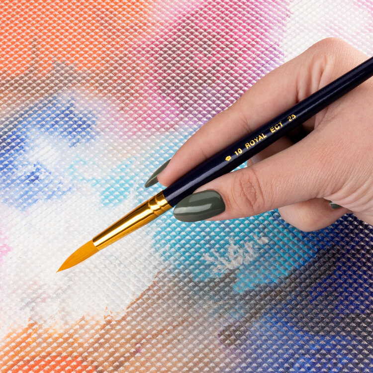 ROYAL BRUSH MANUFACTURING INC Royal Brush School Grade Econ Golden Taklon Brushes