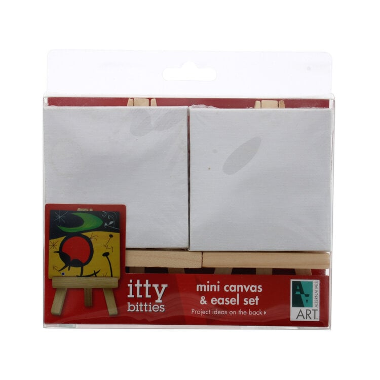 ART ALTERNATIVES Mini Canvas & Easel Set 3x3
