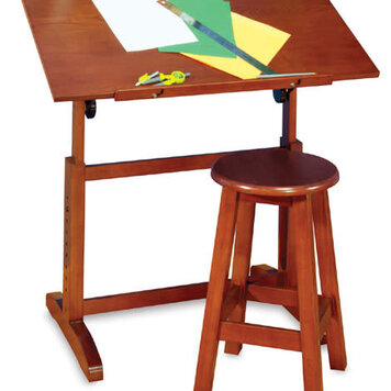 STUDIO DESIGNS INC. Creative Table and Stool Set - Walnut 45X24X41.25
