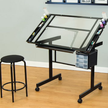 STUDIO DESIGNS INC. 2 Piece Vision Craft Center Black/Clear Glass