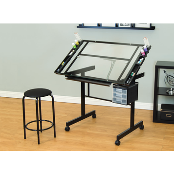STUDIO DESIGNS INC. 2 Piece Vision Craft Center Black/Clear Glass
