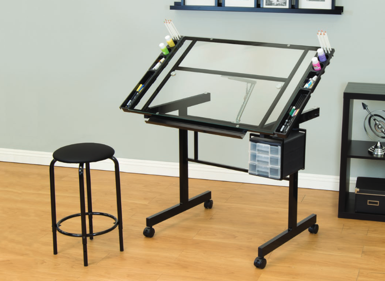 STUDIO DESIGNS INC. 2 Piece Vision Craft Center Black/Clear Glass