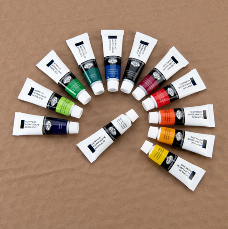 ROYAL BRUSH MANUFACTURING INC ACRYLIC ARTIST 12ML 12 COLOR  SET